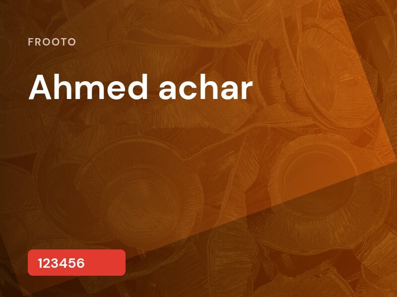 Ahmed achar