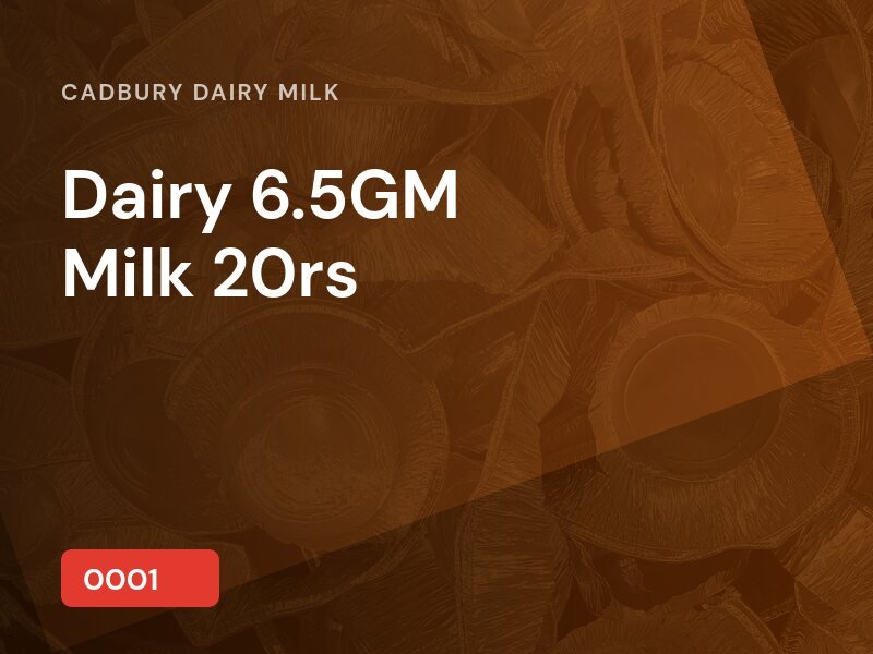 Dairy 6.5GM Milk 20rs