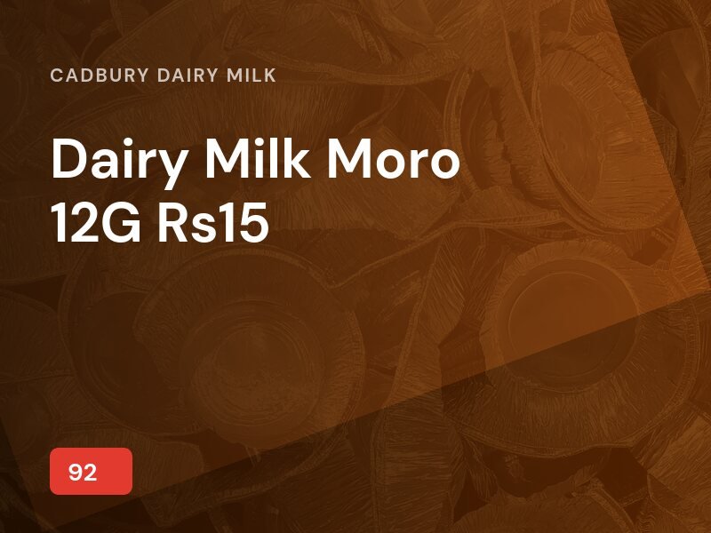 Dairy Milk Moro 12G Rs15
