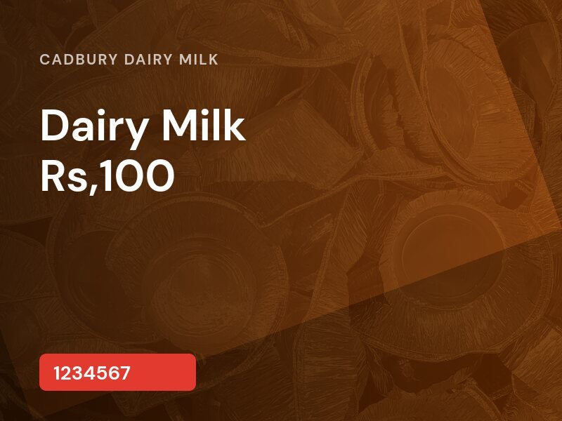 Dairy Milk Rs,100