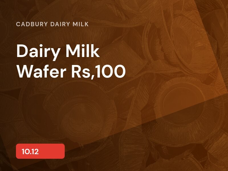 Dairy Milk Wafer Rs,100