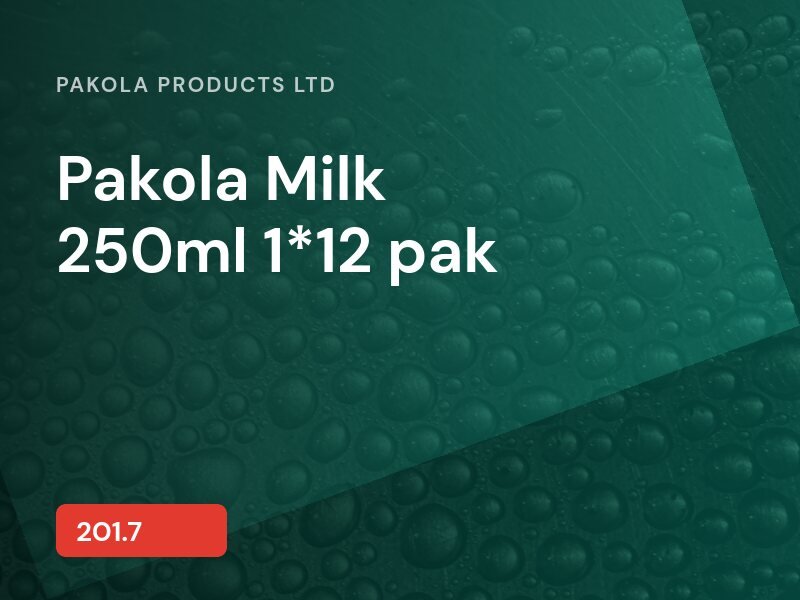 Pakola Milk 250ml 1*12 pak