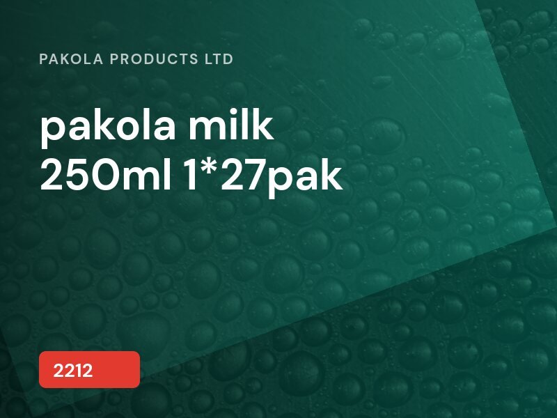 pakola milk 250ml 1*27pak