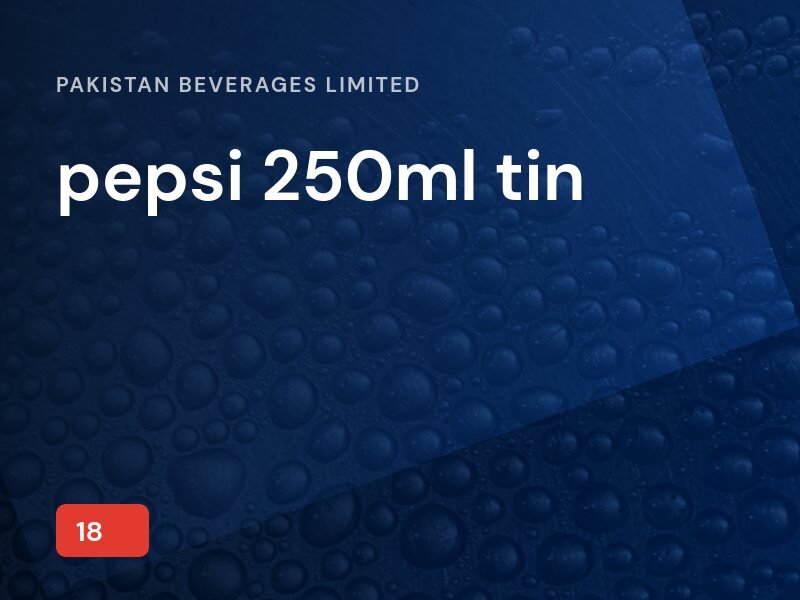 pepsi 250ml tin