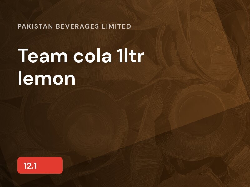 Team cola 1ltr lemon